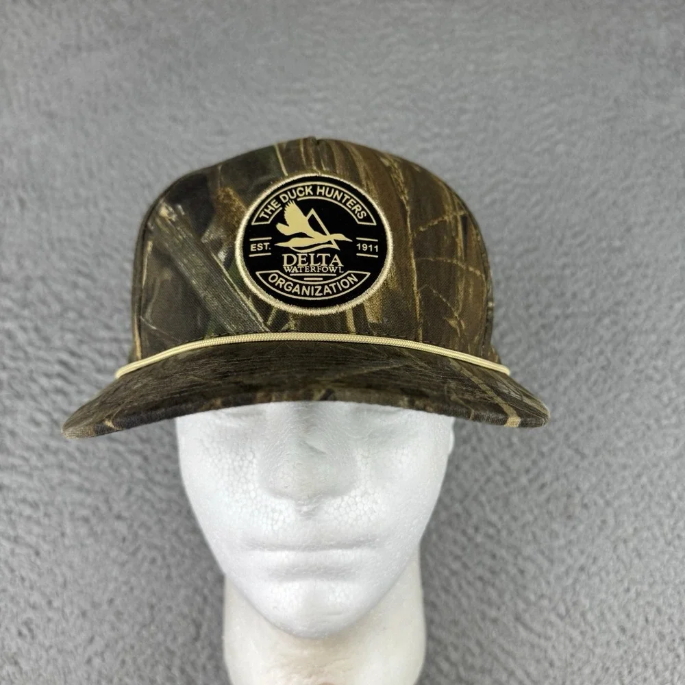Delta Waterfowl Adjustable Camouflage Baseball Cap The Duck‎ Hunters Org NWOT